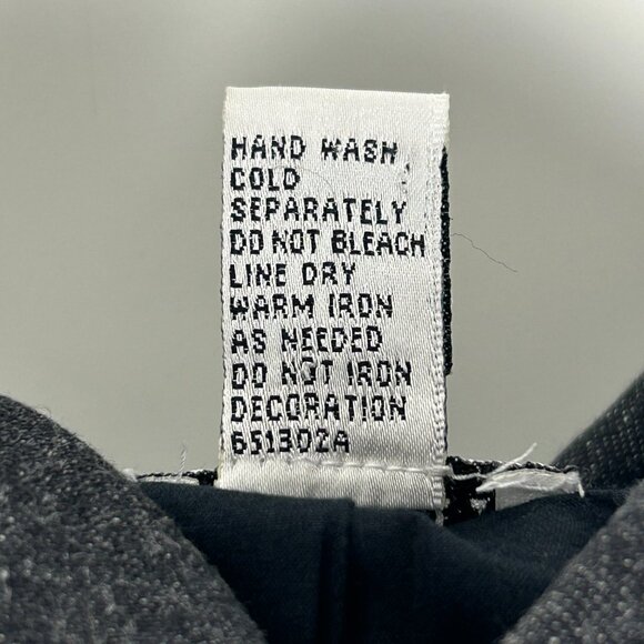 Chico's Black Denim Jacket XS 0 Embroidered Beaded Cropped Boho Western Vintage - Picture 15 of 16